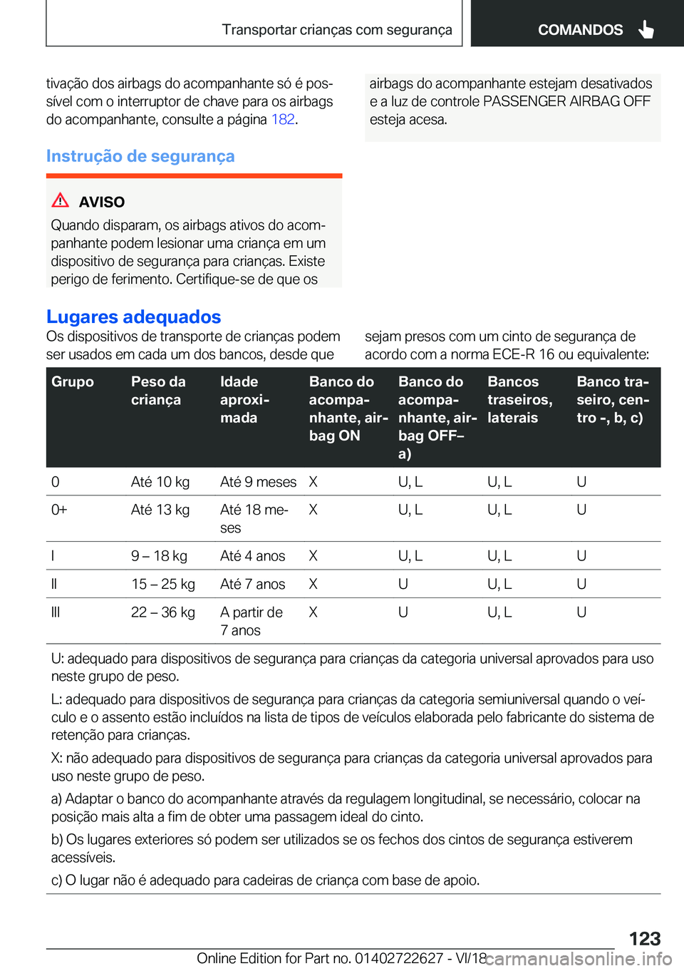 BMW 5 SERIES 2019  Manual do condutor (in Portuguese) �t�i�v�a�