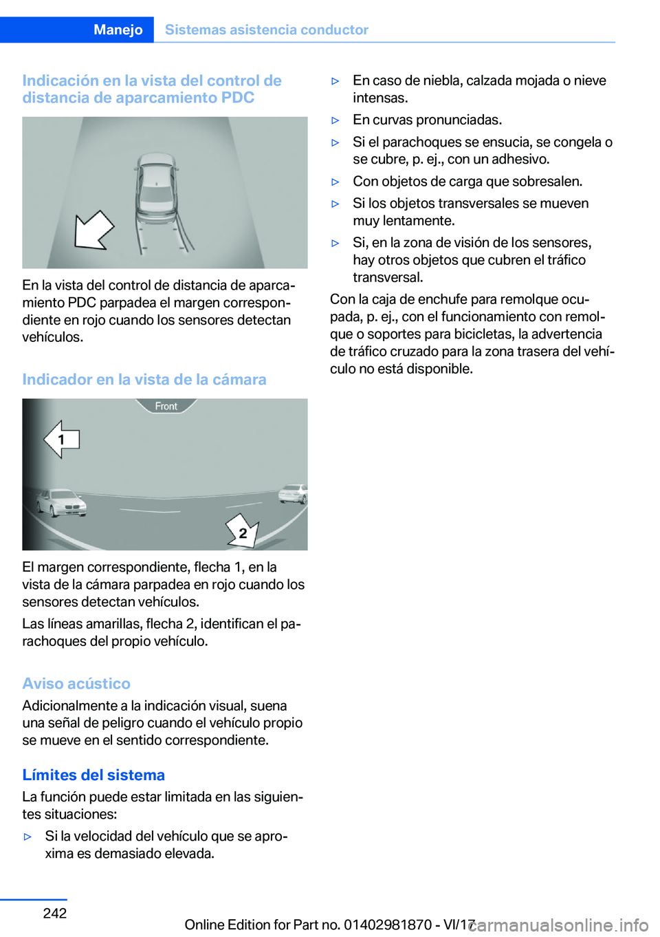 BMW 5 SERIES 2018  Manuales de Empleo (in Spanish) �I�n�d�i�c�a�c�i�