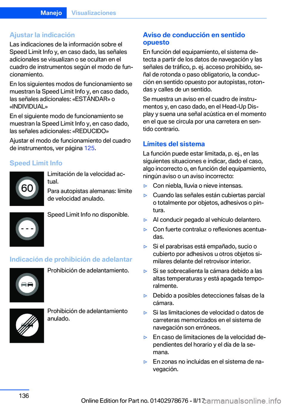 BMW 5 SERIES 2017  Manuales de Empleo (in Spanish) �A�j�u�s�t�a�r��l�a��i�n�d�i�c�a�c�i�