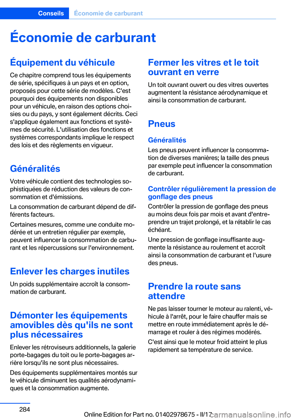 BMW 5 SERIES 2017  Notices Demploi (in French) �