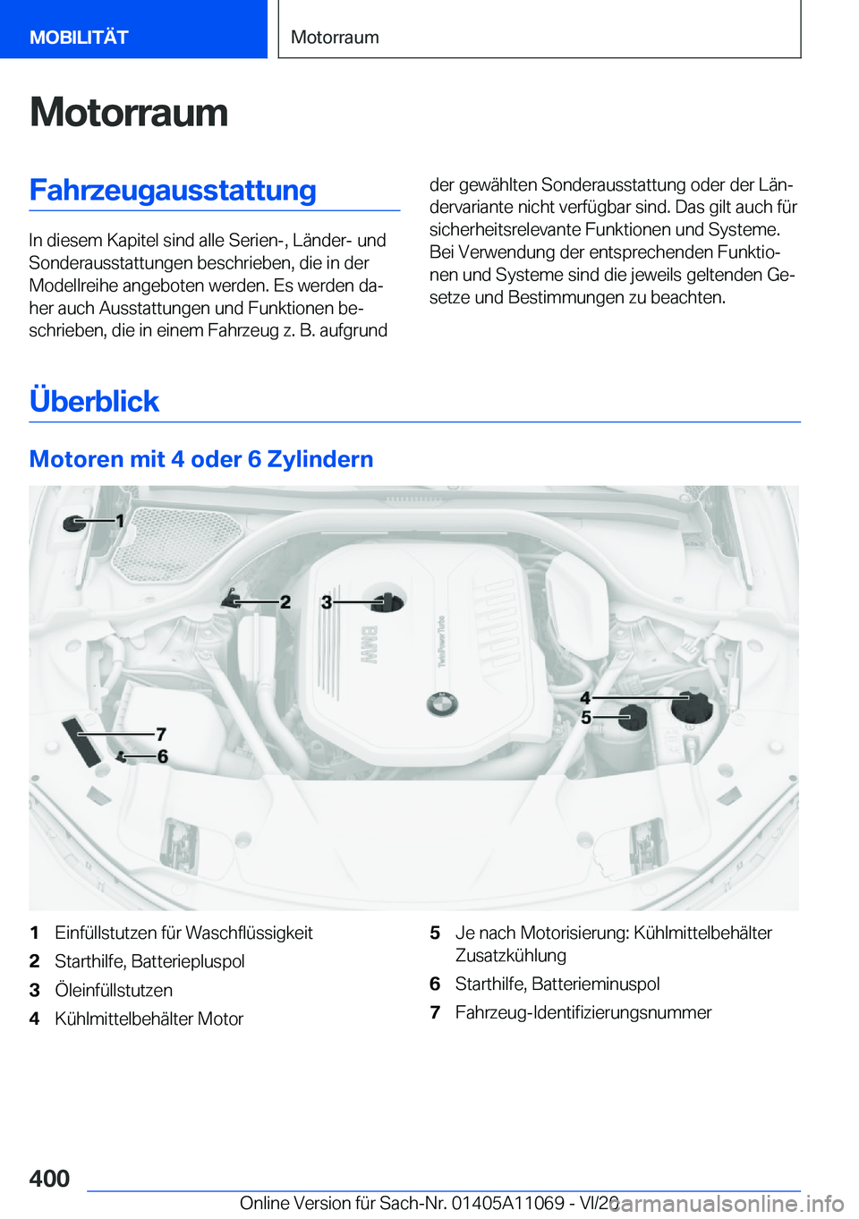 BMW 7 SERIES 2021  InstruktionsbØger (in Danish) �M�o�t�o�r�r�a�u�m�F�a�h�r�z�e�u�g�a�u�s�s�t�a�t�t�u�n�g
�I�n��d�i�e�s�e�m��K�a�p�i�t�e�l��s�i�n�d��a�l�l�e��S�e�r�i�e�n�-�,��L�
