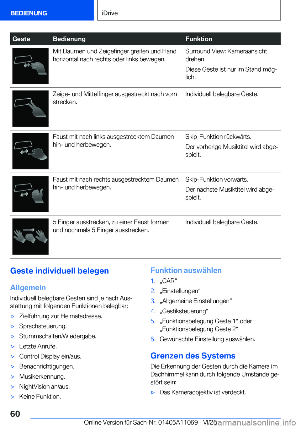 BMW 7 SERIES 2021  InstruktionsbØger (in Danish) �G�e�s�t�e�B�e�d�i�e�n�u�n�g�F�u�n�k�t�i�o�n�M�i�t��D�a�u�m�e�n��u�n�d��Z�e�i�g�e�f�i�n�g�e�r��g�r�e�i�f�e�n��u�n�d��H�a�n�d�h�o�r�i�z�o�n�t�a�l��n�a�c�h��r�e�c�h�t�s��o�d�e�r��l�i�n�k�s��b