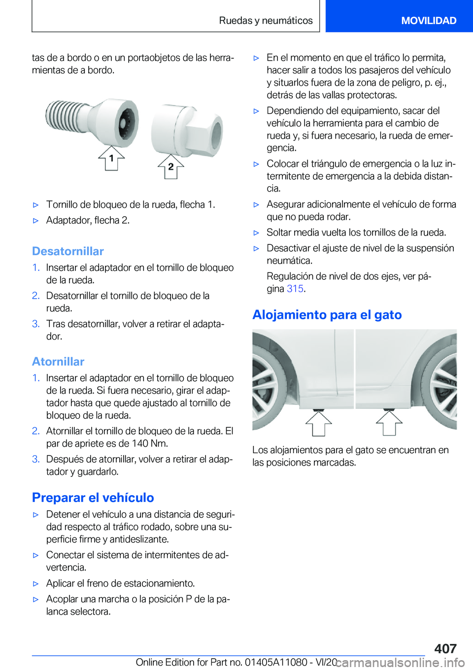 BMW 7 SERIES 2021  Manuales de Empleo (in Spanish) �t�a�s��d�e��a��b�o�r�d�o��o��e�n��u�n��p�o�r�t�a�o�b�j�e�t�o�s��d�e��l�a�s��h�e�r�r�aª�m�i�e�n�t�a�s��d�e��a��b�o�r�d�o�.x�T�o�r�n�i�l�l�o��d�e��b�l�o�q�u�e�o��d�e��l�a��r�u�e�d�