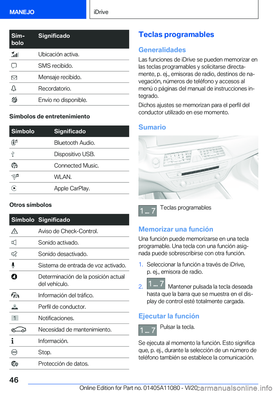BMW 7 SERIES 2021  Manuales de Empleo (in Spanish) �S�