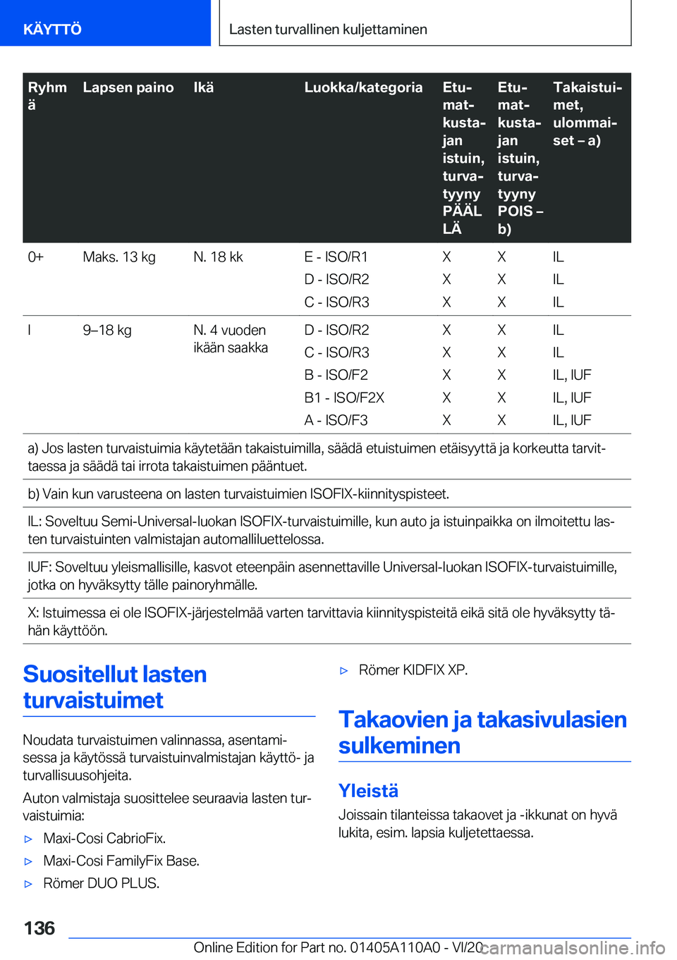 BMW 7 SERIES 2021  Omistajan Käsikirja (in Finnish) �R�y�h�m
�