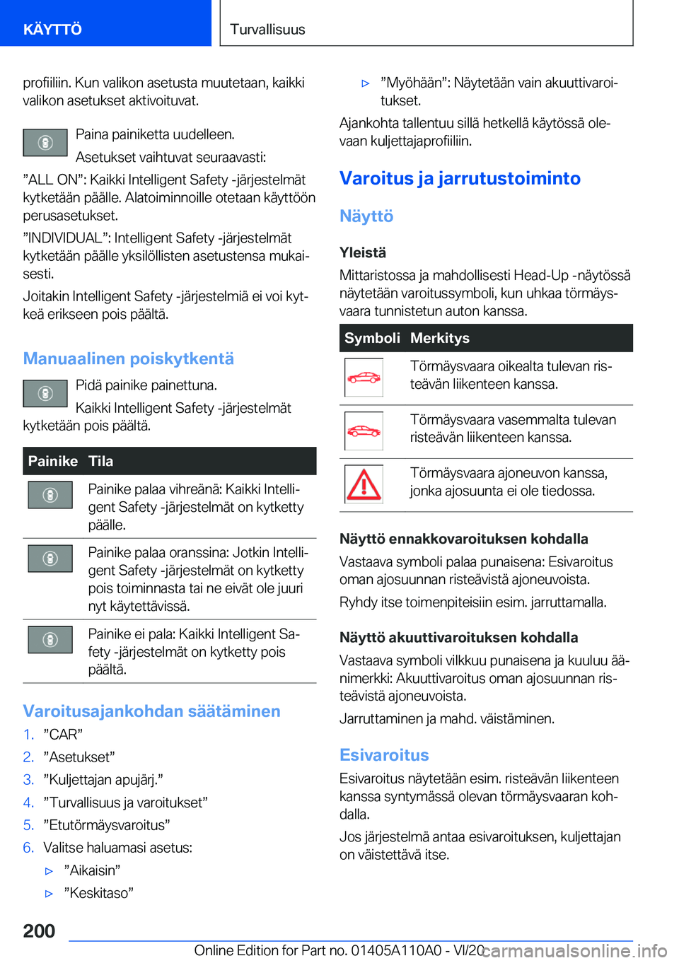 BMW 7 SERIES 2021  Omistajan Käsikirja (in Finnish) �p�r�o�f�i�i�l�i�i�n�.��K�u�n��v�a�l�i�k�o�n��a�s�e�t�u�s�t�a��m�u�u�t�e�t�a�a�n�,��k�a�i�k�k�i
�v�a�l�i�k�o�n��a�s�e�t�u�k�s�e�t��a�k�t�i�v�o�i�t�u�v�a�t�.
�P�a�i�n�a��p�a�i�n�i�k�e�t�t�a��u