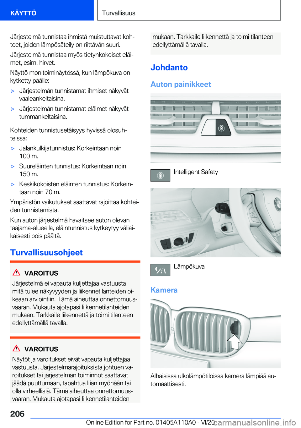 BMW 7 SERIES 2021  Omistajan Käsikirja (in Finnish) �J�