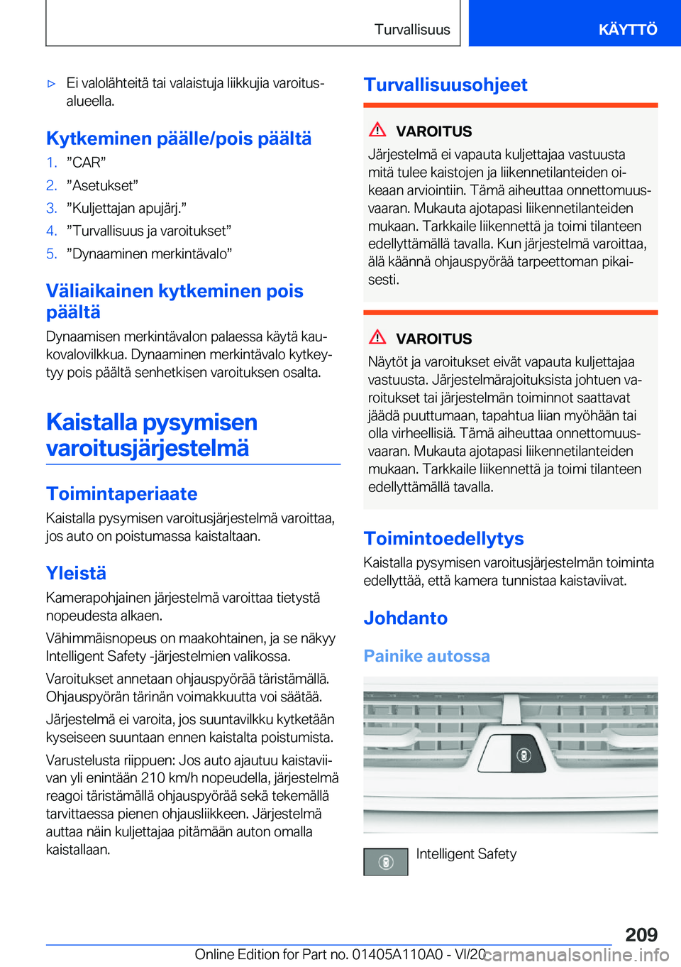 BMW 7 SERIES 2021  Omistajan Käsikirja (in Finnish) 'x�E�i��v�a�l�o�l�