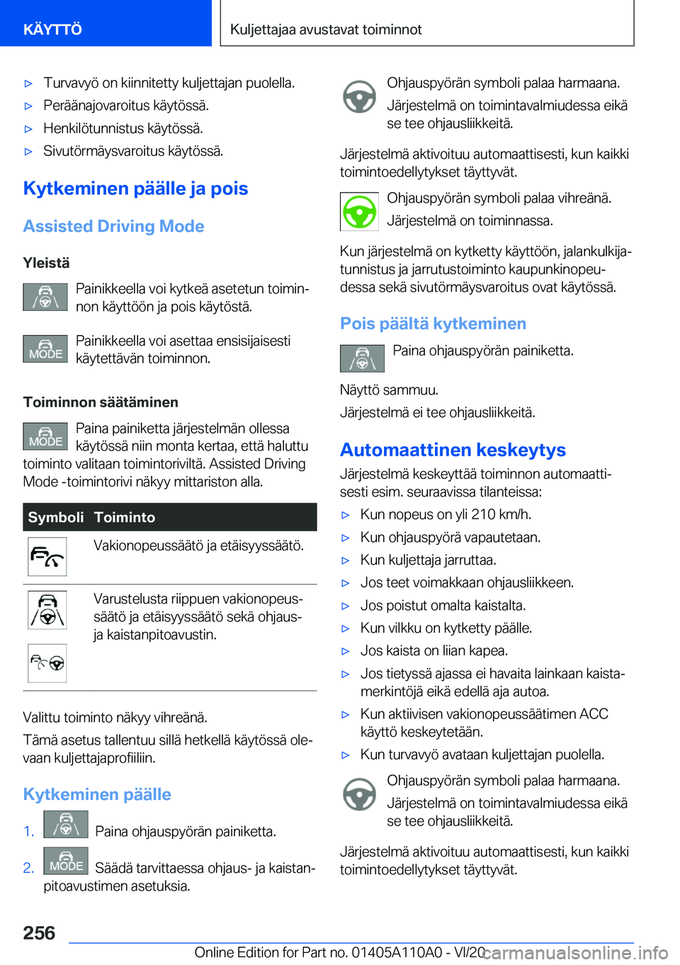 BMW 7 SERIES 2021  Omistajan Käsikirja (in Finnish) 'x�T�u�r�v�a�v�y�