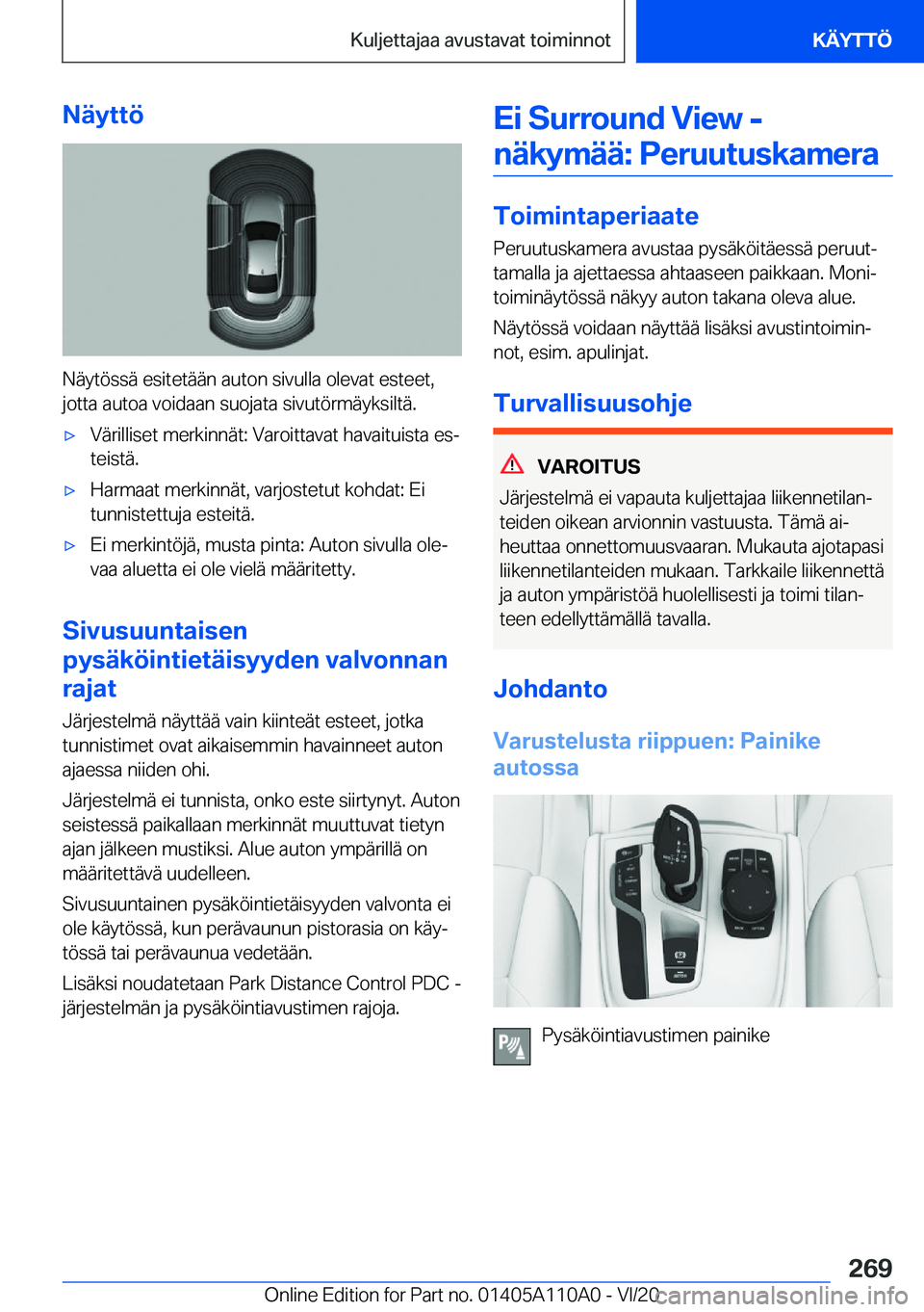 BMW 7 SERIES 2021  Omistajan Käsikirja (in Finnish) �N�