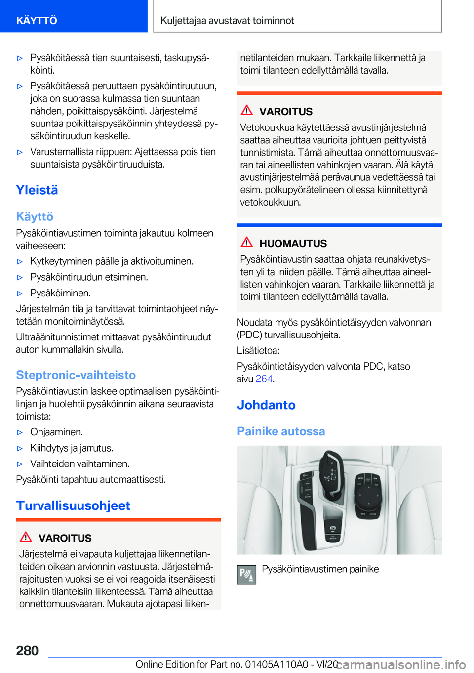 BMW 7 SERIES 2021  Omistajan Käsikirja (in Finnish) 'x�P�y�s�
