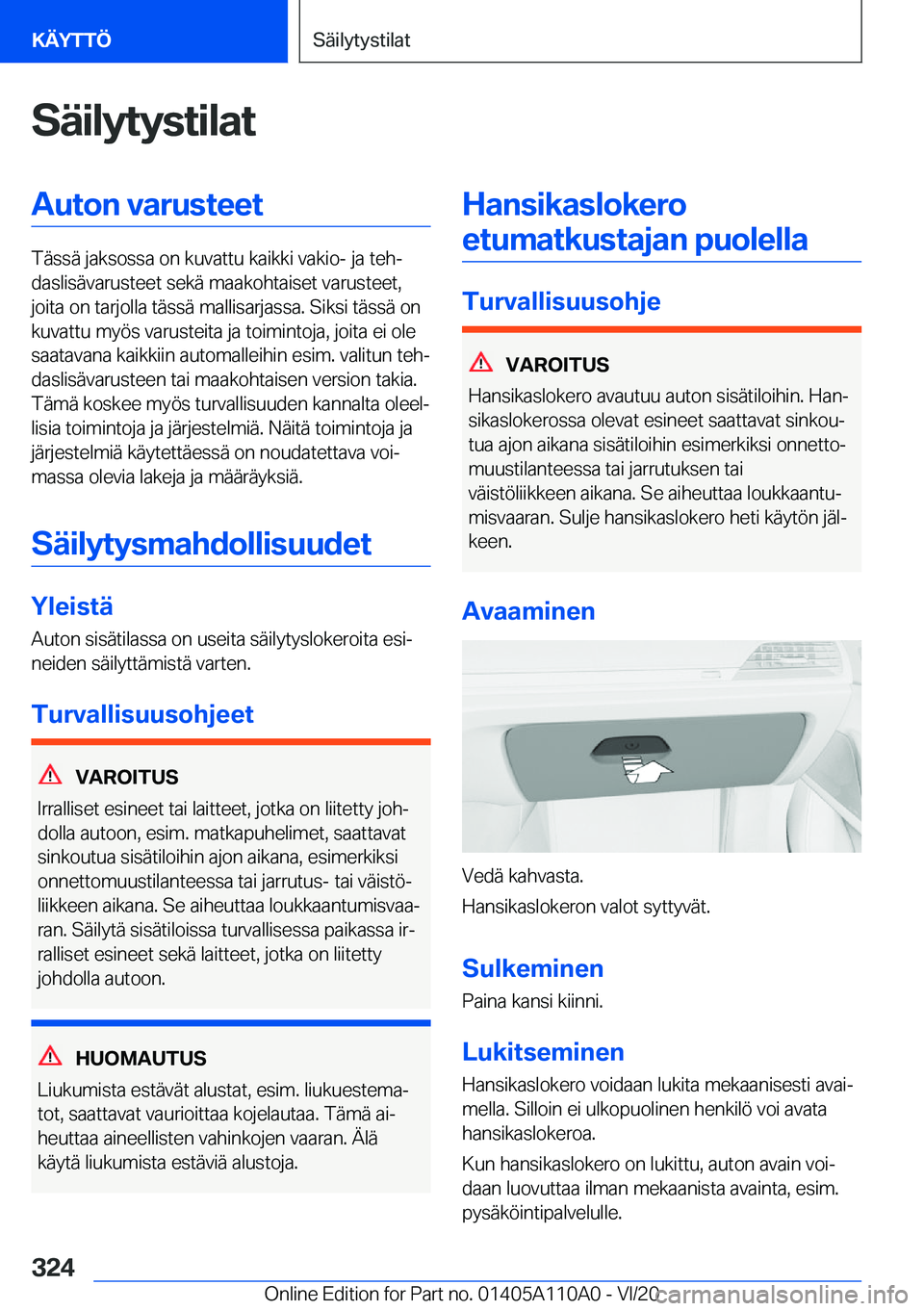 BMW 7 SERIES 2021  Omistajan Käsikirja (in Finnish) �S�