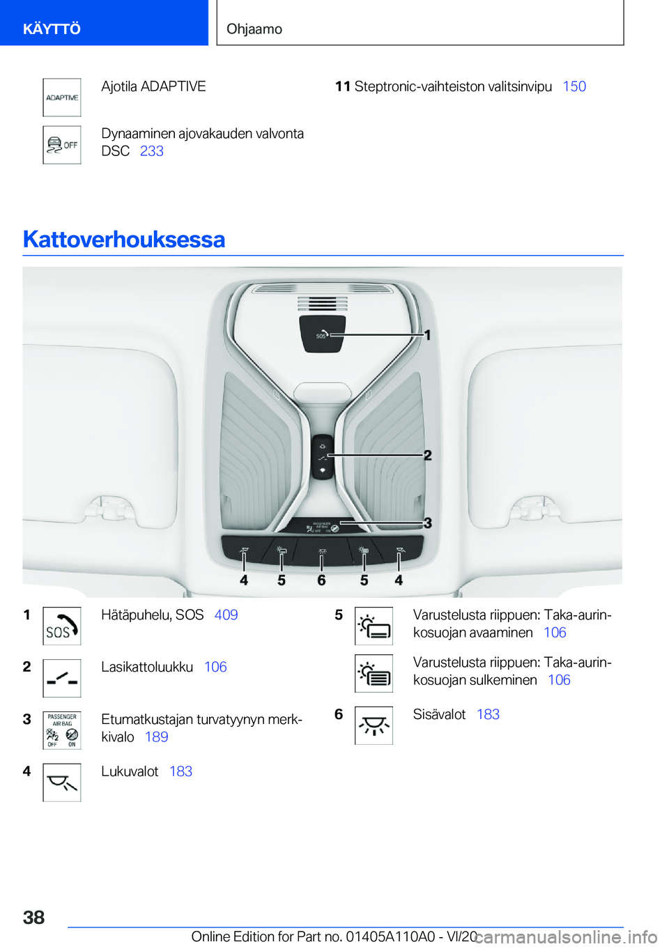 BMW 7 SERIES 2021  Omistajan Käsikirja (in Finnish) �A�j�o�t�i�l�a��A�D�A�P�T�I�V�E�D�y�n�a�a�m�i�n�e�n��a�j�o�v�a�k�a�u�d�e�n��v�a�l�v�o�n�t�a
�D�S�C\_ �2�3�3�1�1�S�t�e�p�t�r�o�n�i�c�-�v�a�i�h�t�e�i�s�t�o�n��v�a�l�i�t�s�i�n�v�i�p�u\_ �1�5�0
�K