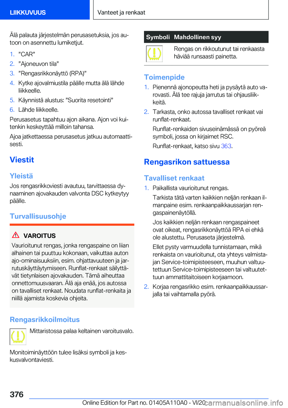 BMW 7 SERIES 2021  Omistajan Käsikirja (in Finnish) �