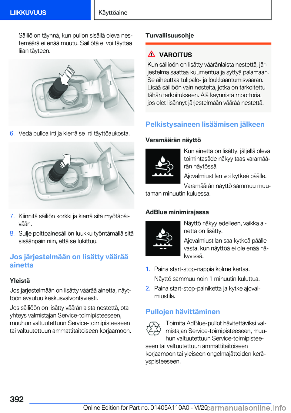 BMW 7 SERIES 2021  Omistajan Käsikirja (in Finnish) �S�