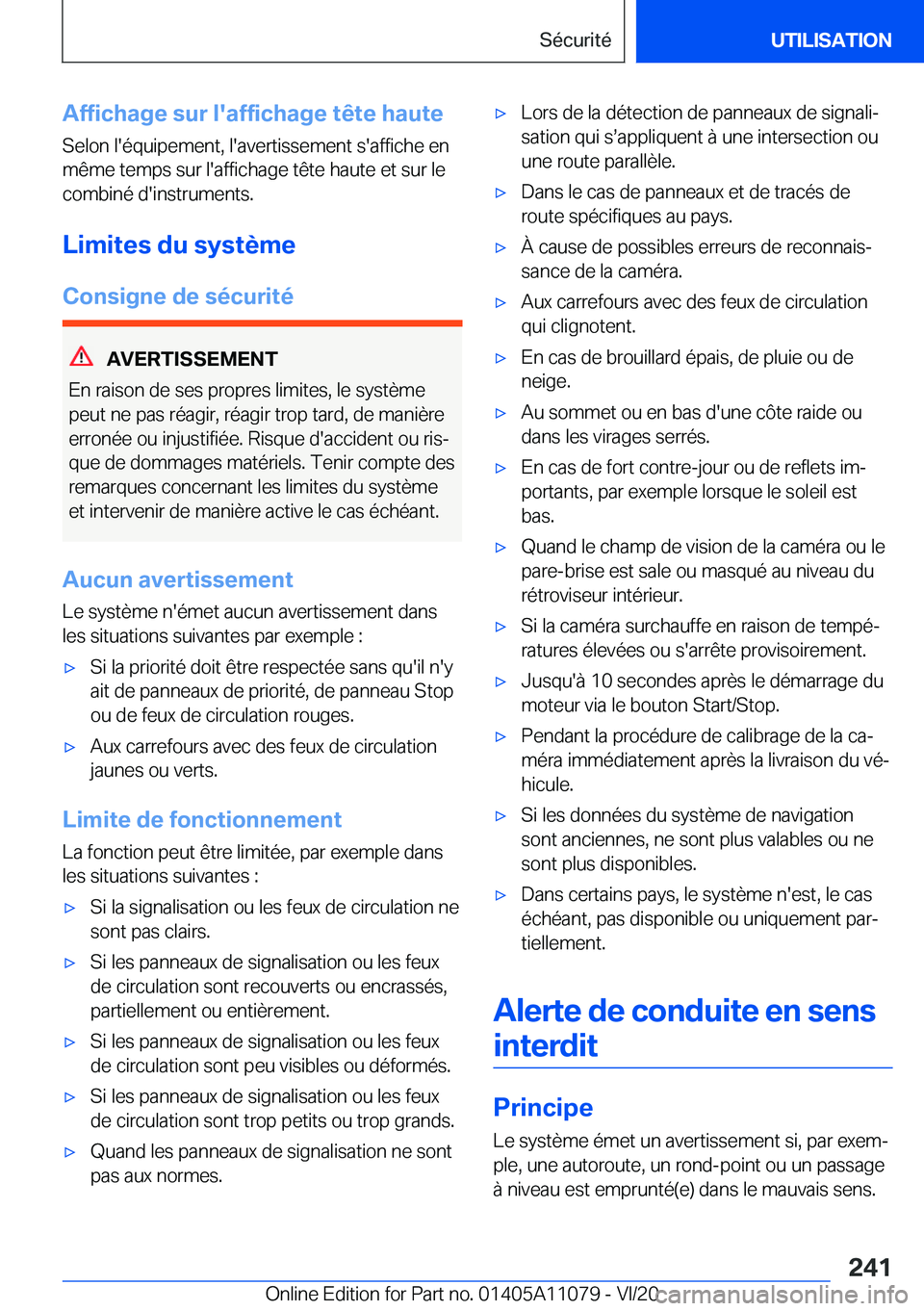 BMW 7 SERIES 2021  Notices Demploi (in French) �A�f�f�i�c�h�a�g�e��s�u�r��l�'�a�f�f�i�c�h�a�g�e��t�ê�t�e��h�a�u�t�e
�S�e�l�o�n��l�'�é�q�u�i�p�e�m�e�n�t�,��l�'�a�v�e�r�t�i�s�s�e�m�e�n�t��s�'�a�f�f�i�c�h�e��e�n
�m�ê�m�e��