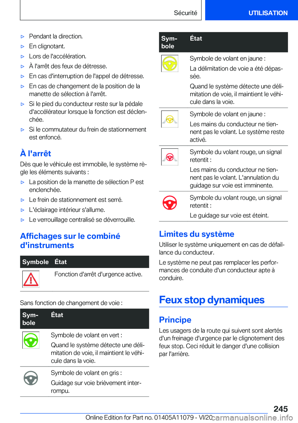 BMW 7 SERIES 2021  Notices Demploi (in French) 'x�P�e�n�d�a�n�t��l�a��d�i�r�e�c�t�i�o�n�.'x�E�n��c�l�i�g�n�o�t�a�n�t�.'x�L�o�r�s��d�e��l�'�a�c�c�é�l�é�r�a�t�i�o�n�.'x�