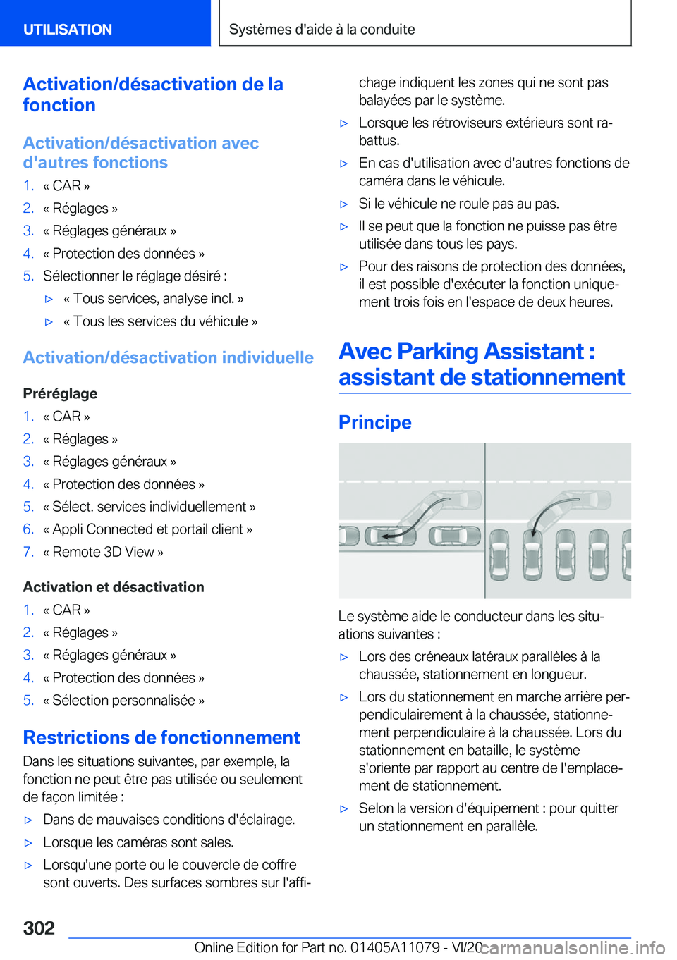 BMW 7 SERIES 2021  Notices Demploi (in French) �A�c�t�i�v�a�t�i�o�n�/�d�é�s�a�c�t�i�v�a�t�i�o�n��d�e��l�a
�f�o�n�c�t�i�o�n
�A�c�t�i�v�a�t�i�o�n�/�d�é�s�a�c�t�i�v�a�t�i�o�n��a�v�e�c �d�'�a�u�t�r�e�s��f�o�n�c�t�i�o�n�s�1�.�k��C�A�R��{�2�