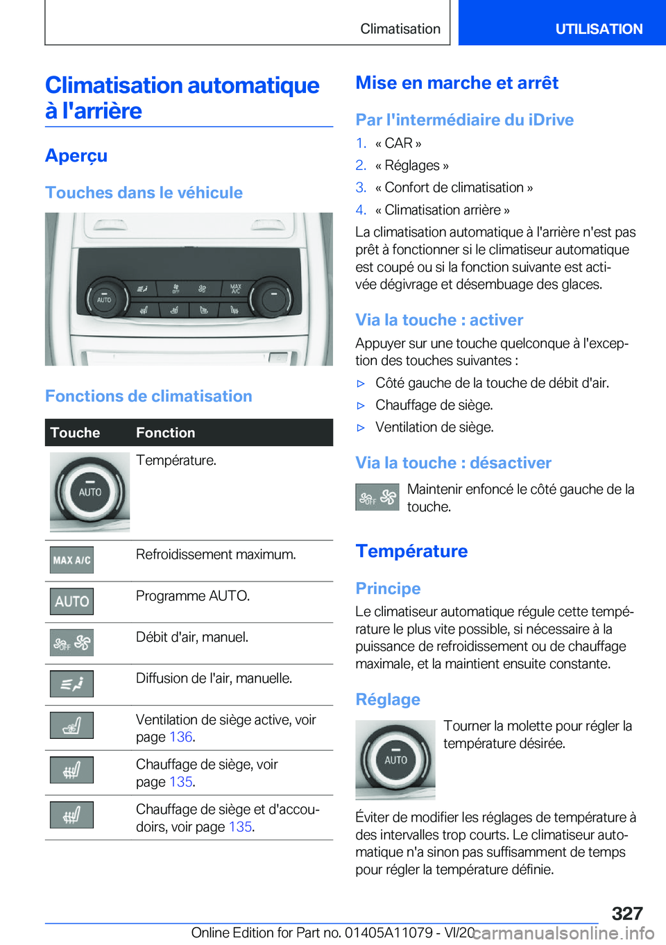 BMW 7 SERIES 2021  Notices Demploi (in French) �C�l�i�m�a�t�i�s�a�t�i�o�n��a�u�t�o�m�a�t�i�q�u�e�