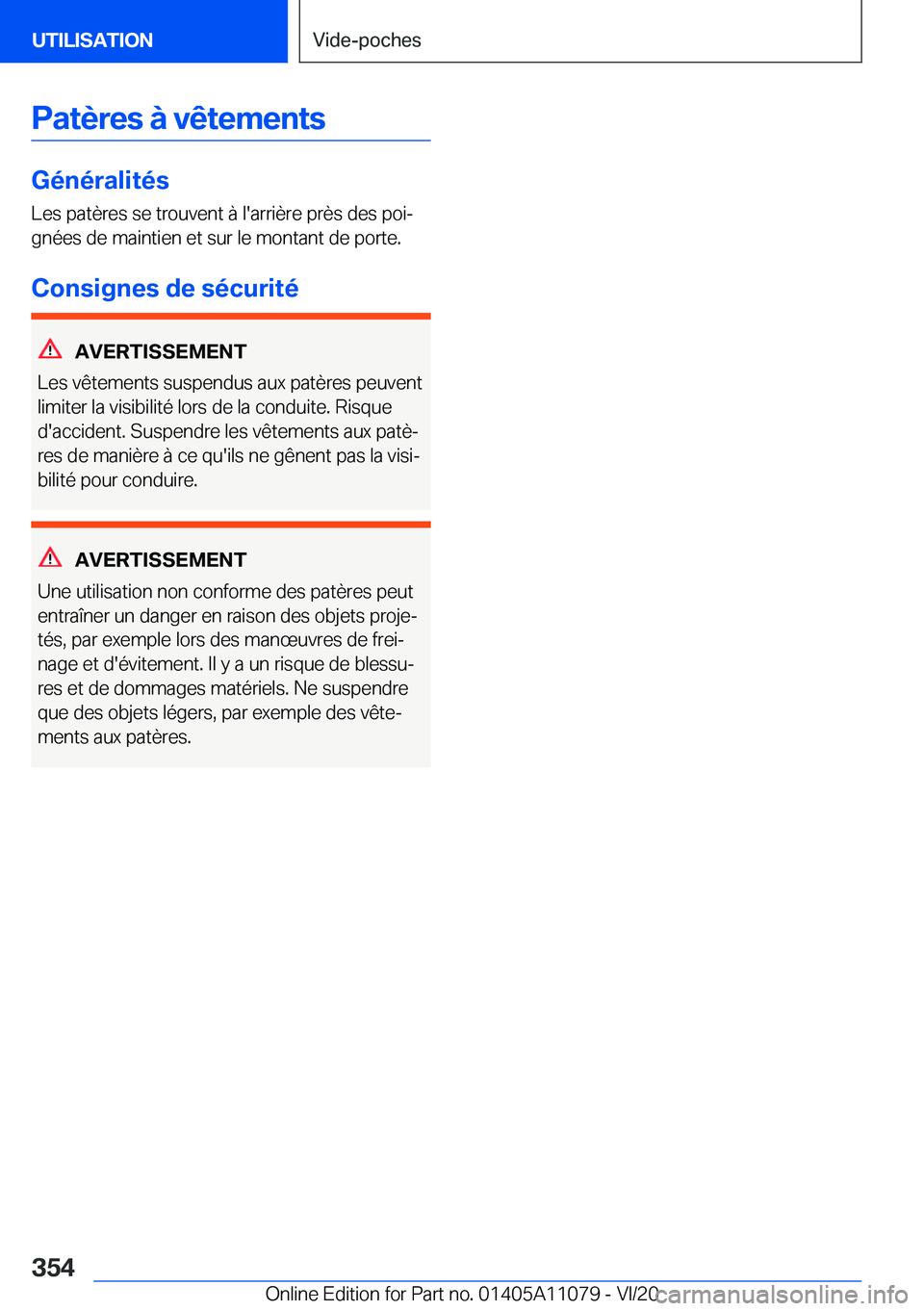 BMW 7 SERIES 2021  Notices Demploi (in French) �P�a�t�è�r�e�s��