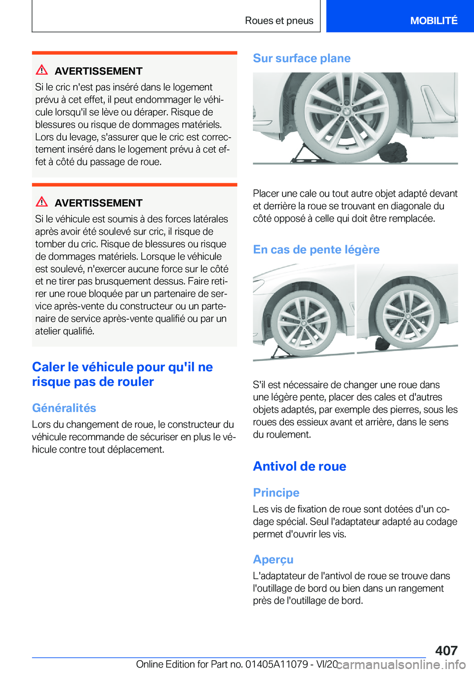 BMW 7 SERIES 2021  Notices Demploi (in French) �A�V�E�R�T�I�S�S�E�M�E�N�T
�S�i��l�e��c�r�i�c��n�'�e�s�t��p�a�s��i�n�s�é�r�é��d�a�n�s��l�e��l�o�g�e�m�e�n�t
�p�r�é�v�u��