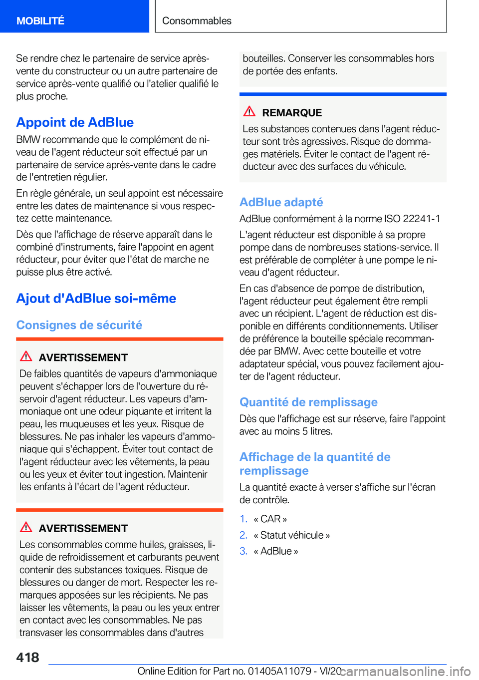 BMW 7 SERIES 2021  Notices Demploi (in French) �S�e��r�e�n�d�r�e��c�h�e�z��l�e��p�a�r�t�e�n�a�i�r�e��d�e��s�e�r�v�i�c�e��a�p�r�è�s�-
�v�e�n�t�e��d�u��c�o�n�s�t�r�u�c�t�e�u�r��o�u��u�n��a�u�t�r�e��p�a�r�t�e�n�a�i�r�e��d�e
�s�e�r�v�i�