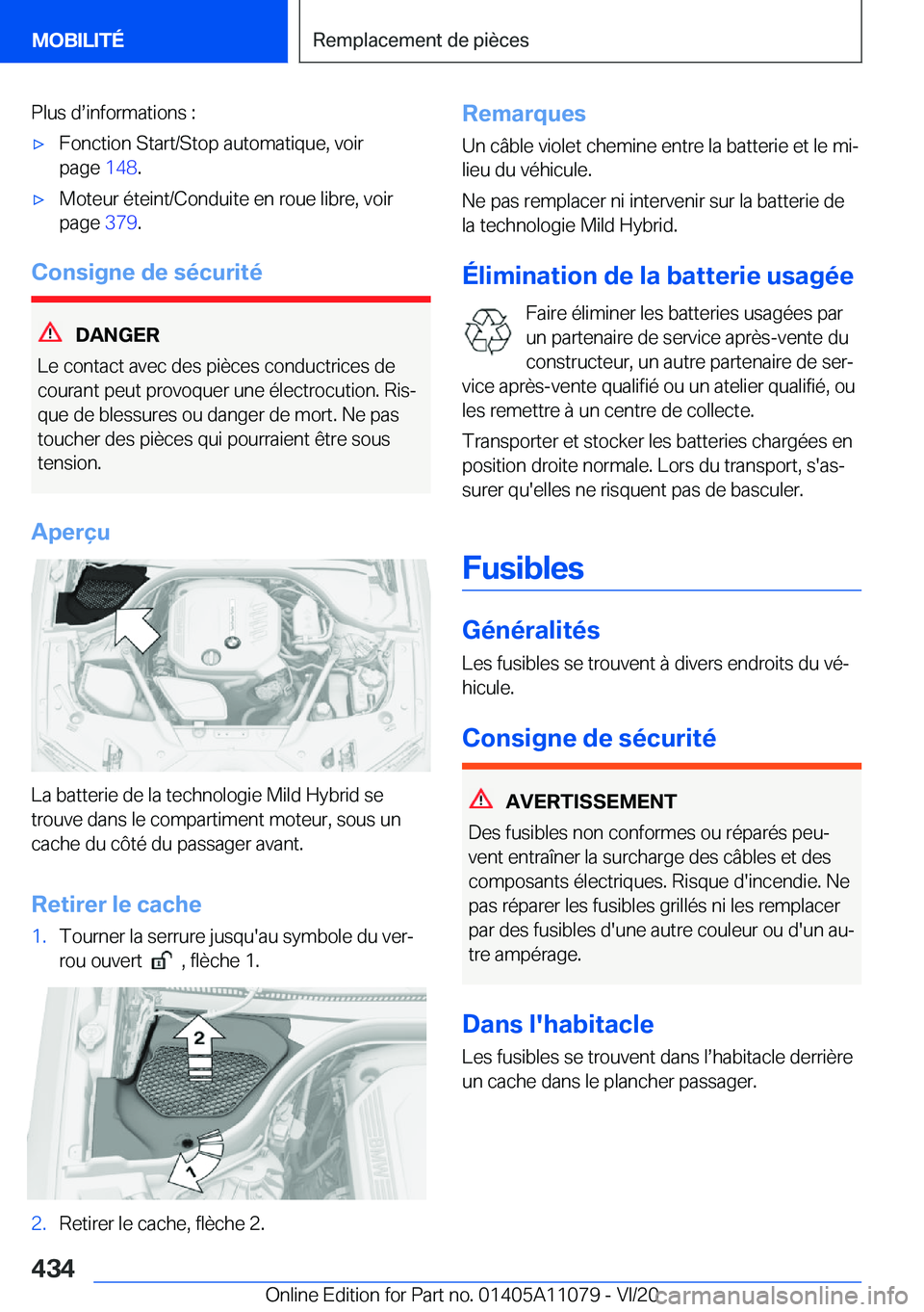 BMW 7 SERIES 2021  Notices Demploi (in French) �P�l�u�s��ds�i�n�f�o�r�m�a�t�i�o�n�s��:'x�F�o�n�c�t�i�o�n��S�t�a�r�t�/�S�t�o�p��a�u�t�o�m�a�t�i�q�u�e�,��v�o�i�r
�p�a�g�e� �1�4�8�.'x�M�o�t�e�u�r��é�t�e�i�n�t�/�C�o�n�d�u�i�t�e��e�n�