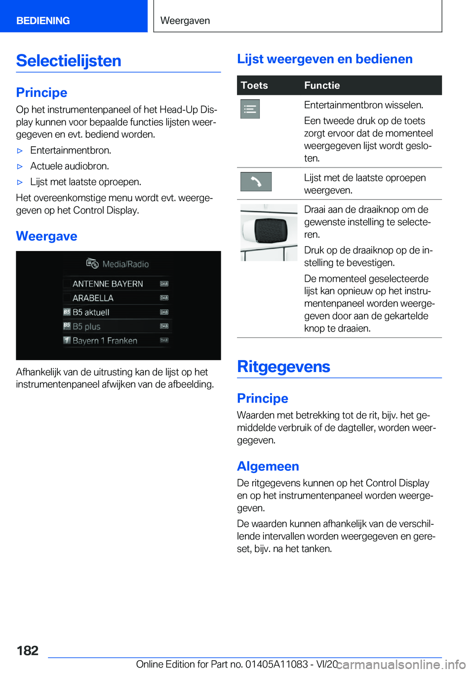 BMW 7 SERIES 2021  Instructieboekjes (in Dutch) �S�e�l�e�c�t�i�e�l�i�j�s�t�e�n
�P�r�i�n�c�i�p�e�O�p��h�e�t��i�n�s�t�r�u�m�e�n�t�e�n�p�a�n�e�e�l��o�f��h�e�t��H�e�a�d�-�U�p��D�i�sj
�p�l�a�y��k�u�n�n�e�n��v�o�o�r��b�e�p�a�a�l�d�e��f�u�n�c�t