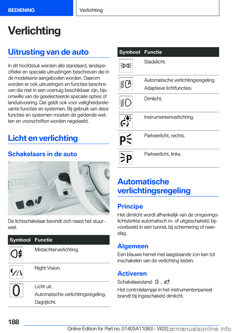 BMW 7 SERIES 2021  Instructieboekjes (in Dutch) �V�e�r�l�i�c�h�t�i�n�g�U�i�t�r�u�s�t�i�n�g��v�a�n��d�e��a�u�t�o
�I�n��d�i�t��h�o�o�f�d�s�t�u�k��w�o�r�d�e�n��a�l�l�e��s�t�a�n�d�a�a�r�d�,��l�a�n�d�s�p�ej�c�i�f�i�e�k�e��e�n��s�p�e�c�i�a�l�