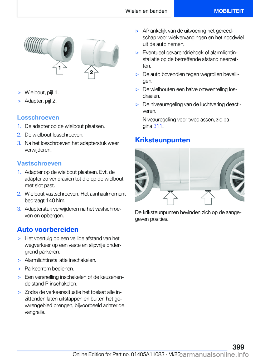 BMW 7 SERIES 2021  Instructieboekjes (in Dutch) 'x�W�i�e�l�b�o�u�t�,��p�i�j�l��1�.'x�A�d�a�p�t�e�r�,��p�i�j�l��2�.
�L�o�s�s�c�h�r�o�e�v�e�n
�1�.�D�e��a�d�a�p�t�e�r��o�p��d�e��w�i�e�l�b�o�u�t��p�l�a�a�t�s�e�n�.�2�.�D�e��w�i�e�l�b�o