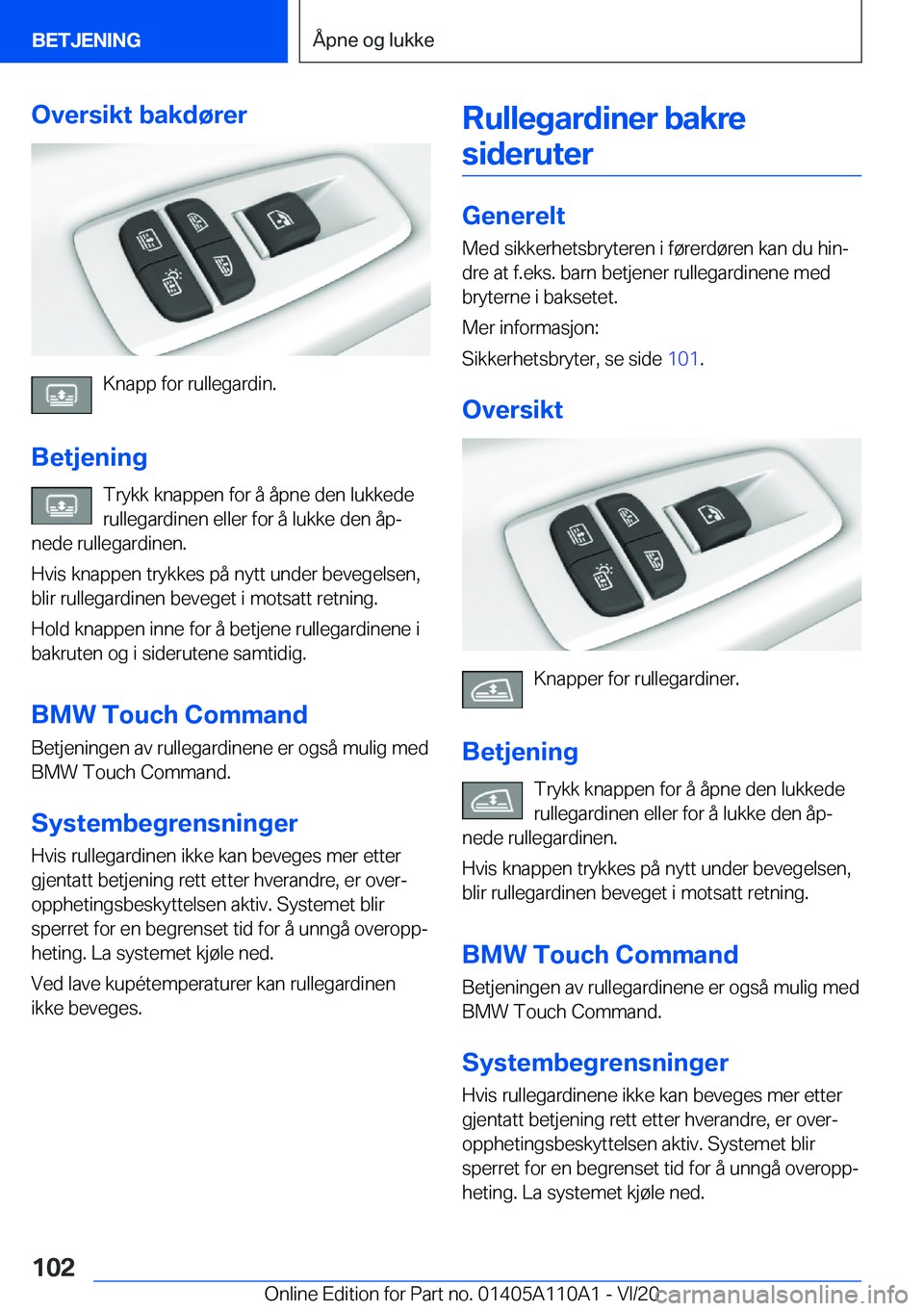 BMW 7 SERIES 2021  InstruksjonsbØker (in Norwegian) �O�v�e�r�s�i�k�t��b�a�k�d�
