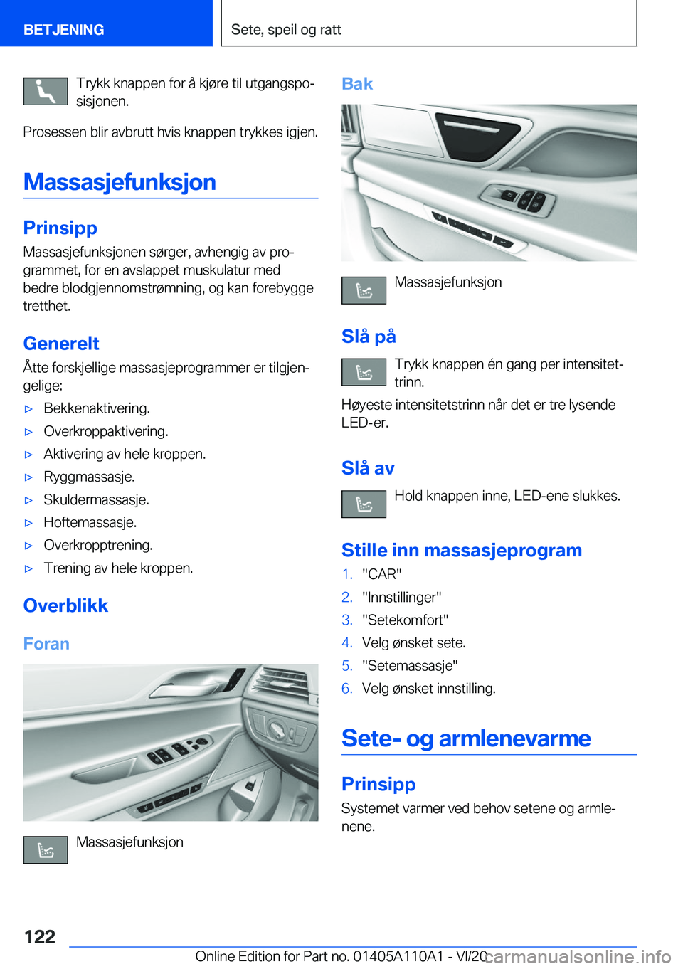 BMW 7 SERIES 2021  InstruksjonsbØker (in Norwegian) �T�r�y�k�k��k�n�a�p�p�e�n��f�o�r��å��k�j�