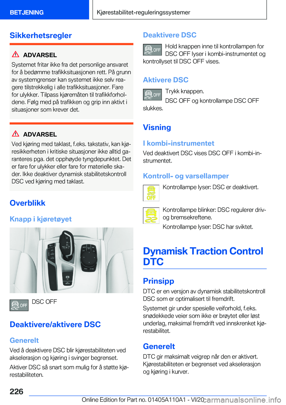 BMW 7 SERIES 2021  InstruksjonsbØker (in Norwegian) �S�i�k�k�e�r�h�e�t�s�r�e�g�l�e�r
�A�D�V�A�R�S�E�L
�S�y�s�t�e�m�e�t��f�r�i�t�a�r��i�k�k�e��f�r�a��d�e�t��p�e�r�s�o�n�l�i�g�e��a�n�s�v�a�r�e�t
�f�o�r��å��b�e�d�