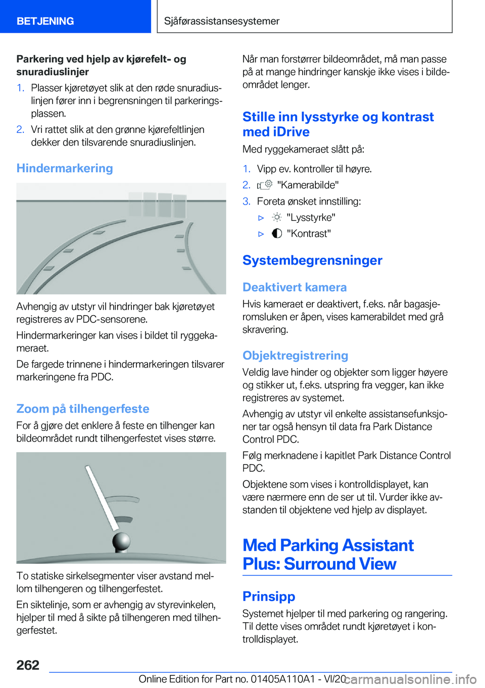 BMW 7 SERIES 2021  InstruksjonsbØker (in Norwegian) �P�a�r�k�e�r�i�n�g��v�e�d��h�j�e�l�p��a�v��k�j�