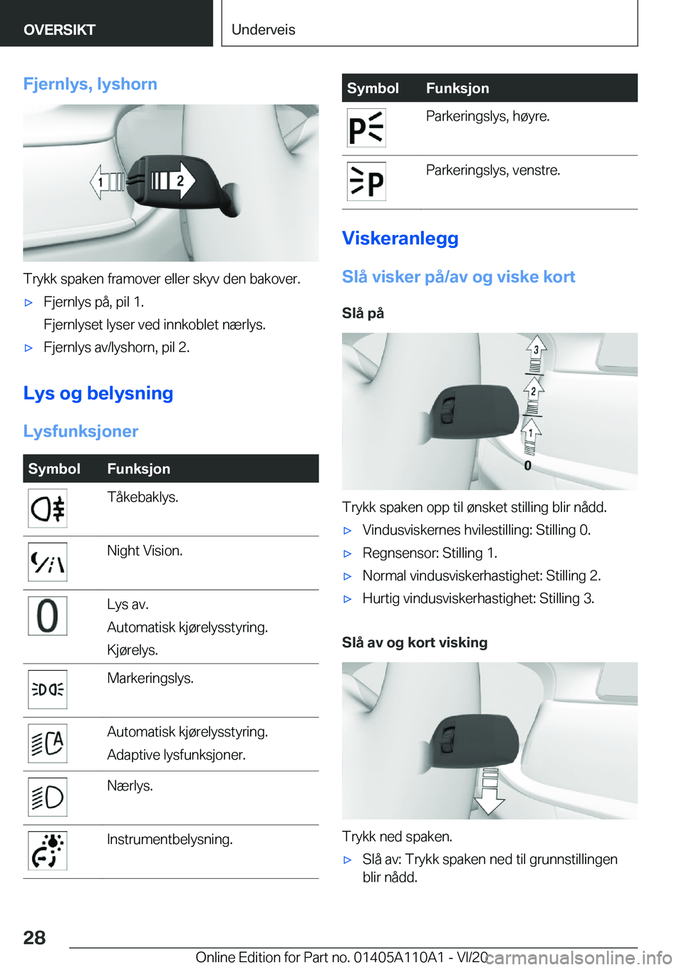 BMW 7 SERIES 2021  InstruksjonsbØker (in Norwegian) �F�j�e�r�n�l�y�s�,��l�y�s�h�o�r�n
�T�r�y�k�k��s�p�a�k�e�n��f�r�a�m�o�v�e�r��e�l�l�e�r��s�k�y�v��d�e�n��b�a�k�o�v�e�r�.
'x�F�j�e�r�n�l�y�s��p�å�,��p�i�l��1�.
�F�j�e�r�n�l�y�s�e�t��l�y�s