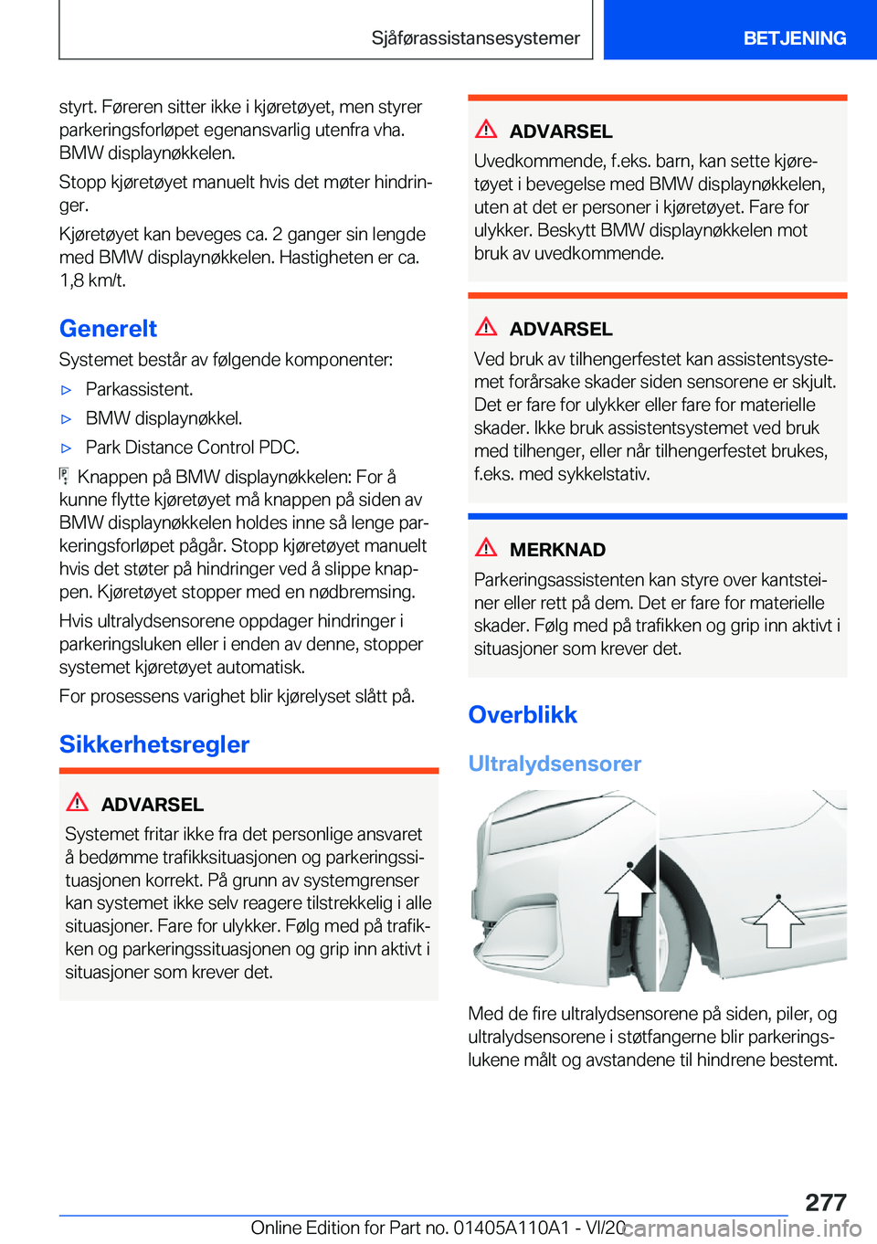 BMW 7 SERIES 2021  InstruksjonsbØker (in Norwegian) �s�t�y�r�t�.��F�