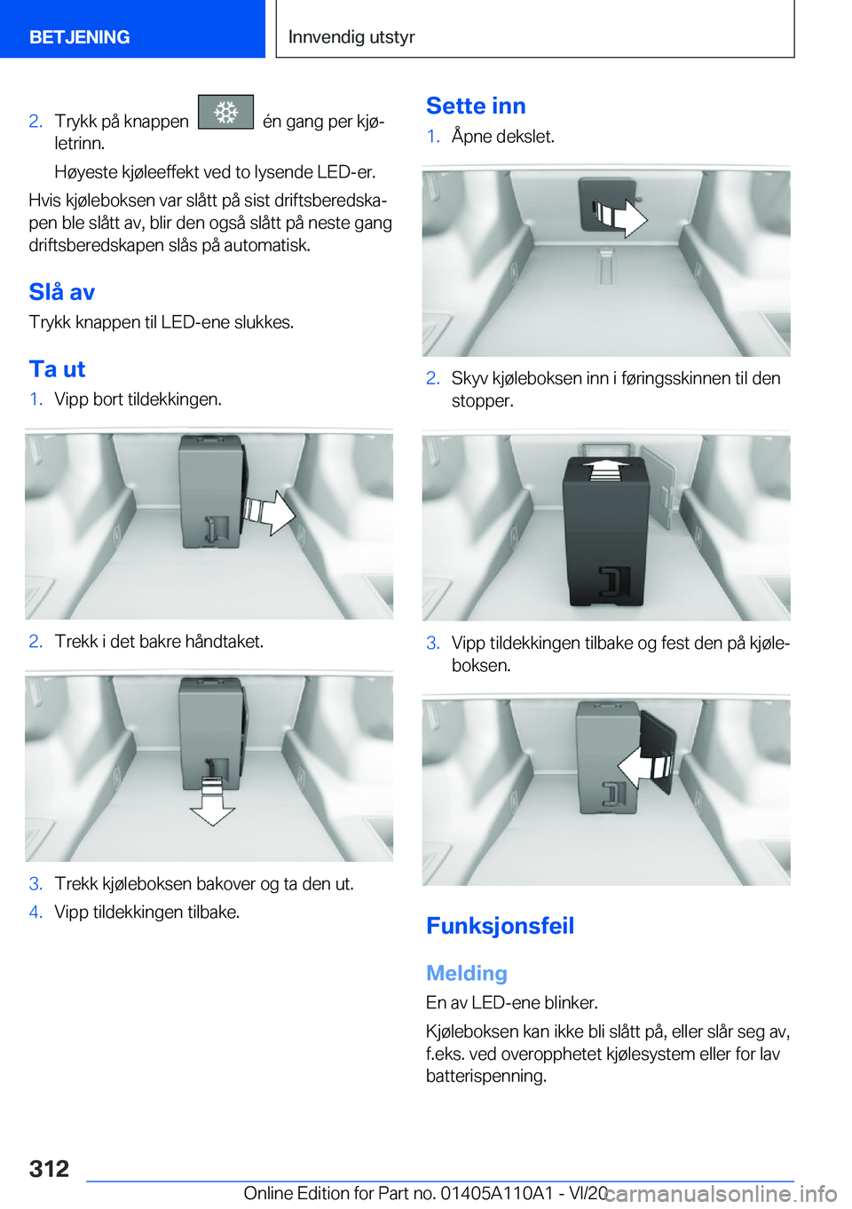 BMW 7 SERIES 2021  InstruksjonsbØker (in Norwegian) �2�.�T�r�y�k�k��p�å��k�n�a�p�p�e�n�����