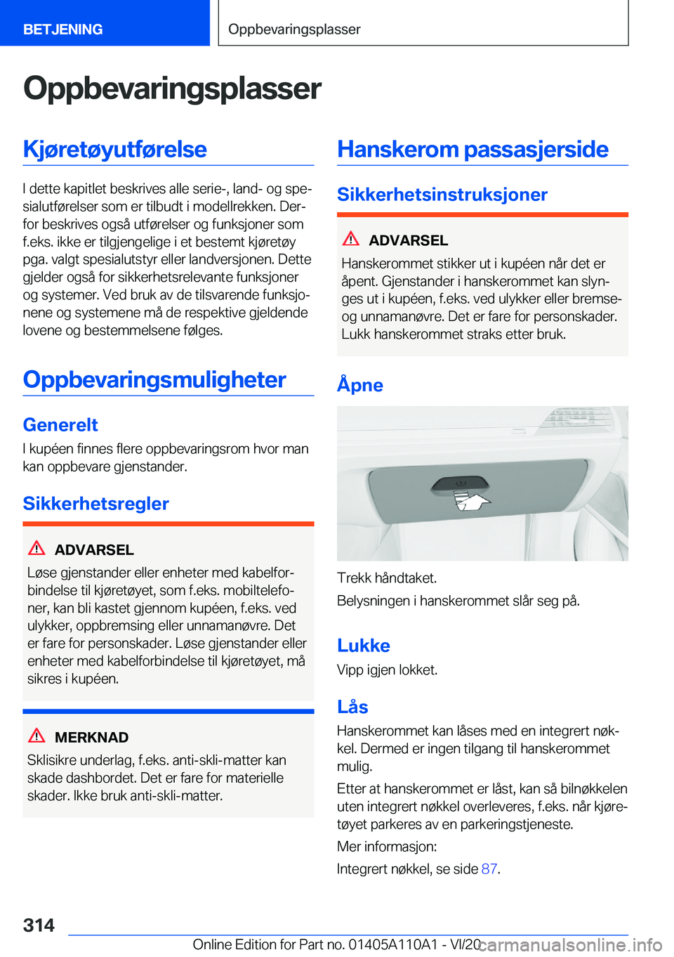 BMW 7 SERIES 2021  InstruksjonsbØker (in Norwegian) �O�p�p�b�e�v�a�r�i�n�g�s�p�l�a�s�s�e�r�K�j�