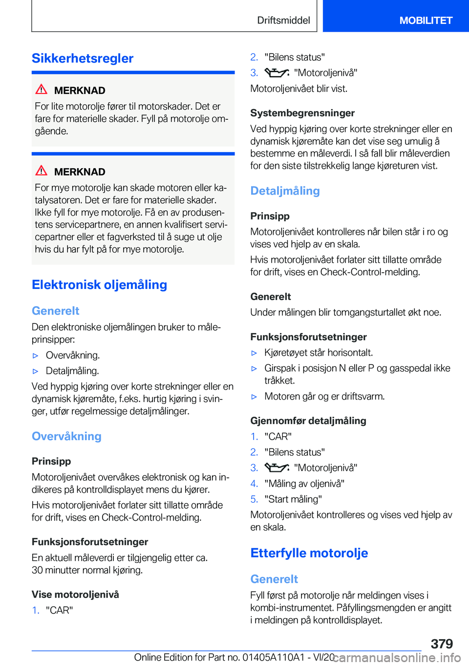 BMW 7 SERIES 2021  InstruksjonsbØker (in Norwegian) �S�i�k�k�e�r�h�e�t�s�r�e�g�l�e�r
�M�E�R�K�N�A�D
�F�o�r��l�i�t�e��m�o�t�o�r�o�l�j�e��f�