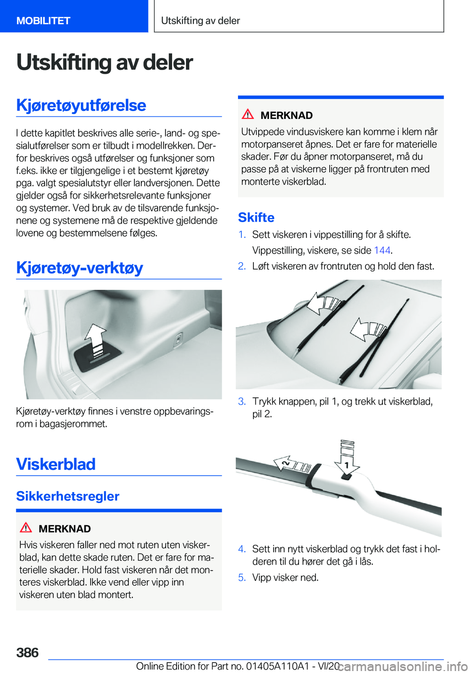 BMW 7 SERIES 2021  InstruksjonsbØker (in Norwegian) �U�t�s�k�i�f�t�i�n�g��a�v��d�e�l�e�r�K�j�