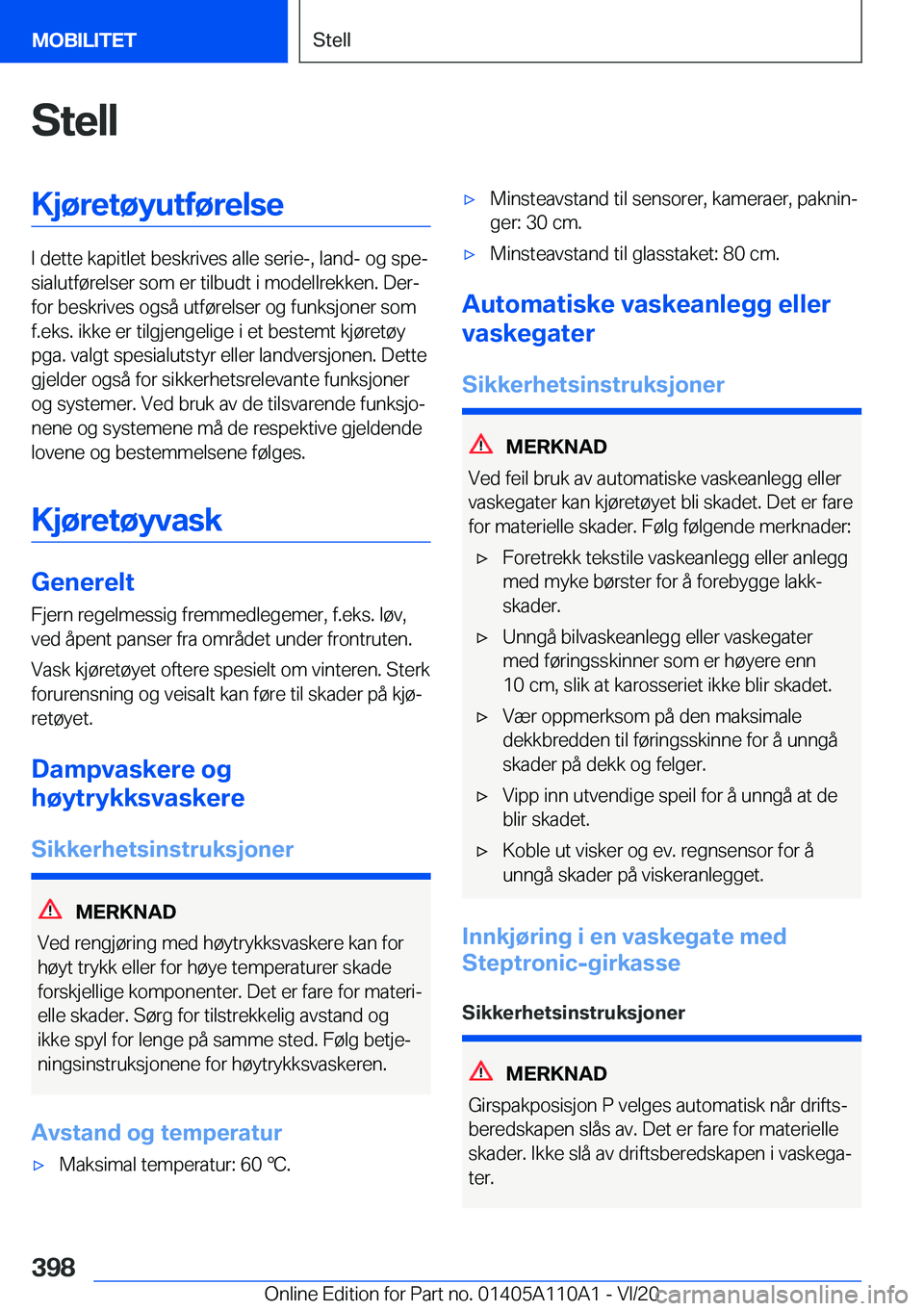 BMW 7 SERIES 2021  InstruksjonsbØker (in Norwegian) �S�t�e�l�l�K�j�