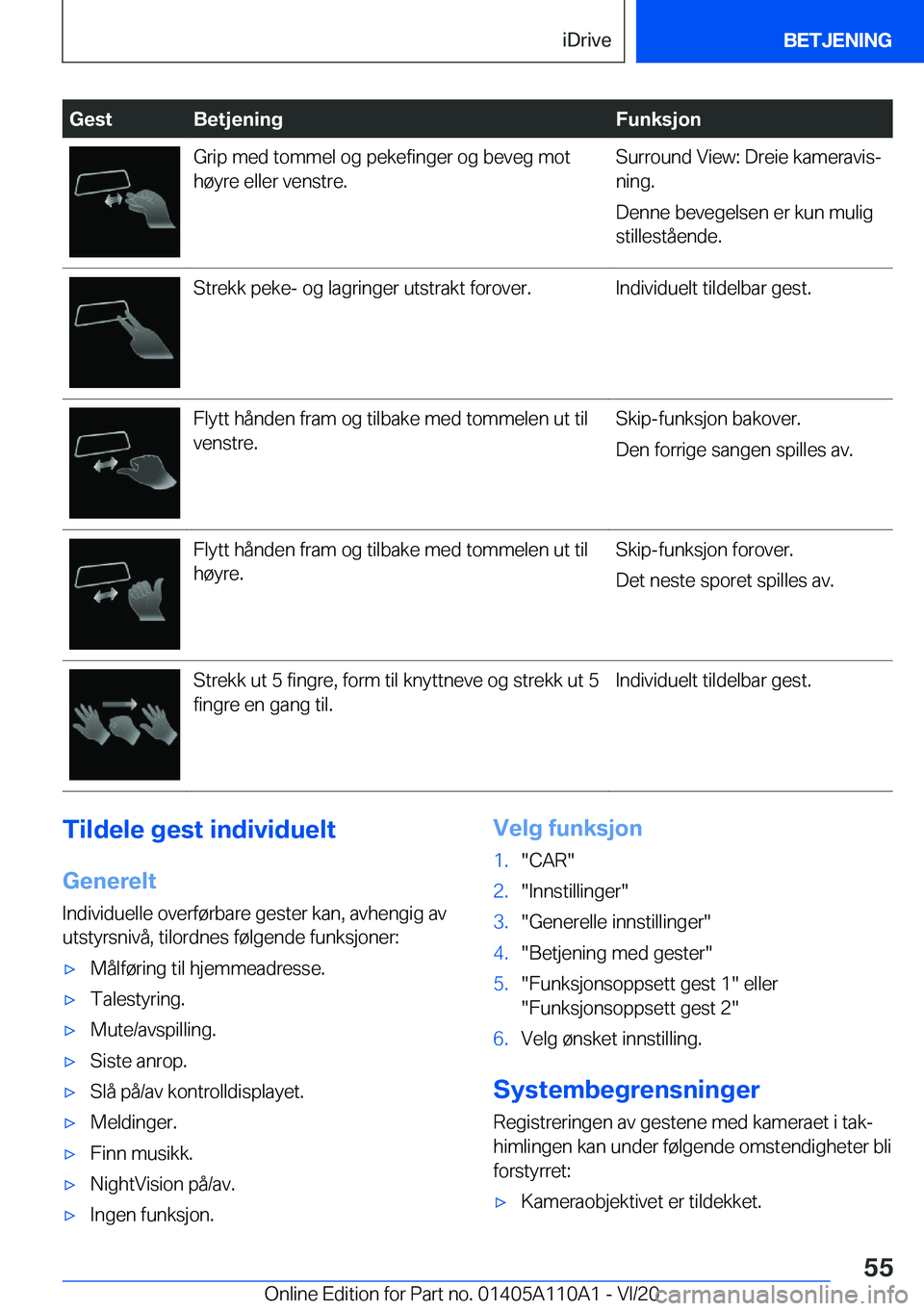 BMW 7 SERIES 2021  InstruksjonsbØker (in Norwegian) �G�e�s�t�B�e�t�j�e�n�i�n�g�F�u�n�k�s�j�o�n�G�r�i�p��m�e�d��t�o�m�m�e�l��o�g��p�e�k�e�f�i�n�g�e�r��o�g��b�e�v�e�g��m�o�t
�h�
