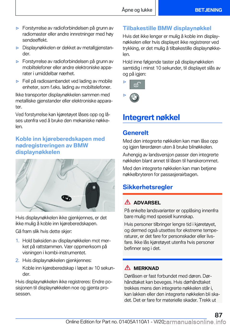 BMW 7 SERIES 2021  InstruksjonsbØker (in Norwegian) 'x�F�o�r�s�t�y�r�r�e�l�s�e��a�v��r�a�d�i�o�f�o�r�b�i�n�d�e�l�s�e�n��p�å��g�r�u�n�n��a�v�r�a�d�i�o�m�a�s�t�e�r��e�l�l�e�r��a�n�d�r�e��i�n�n�r�e�t�n�i�n�g�e�r��m�e�d��h�