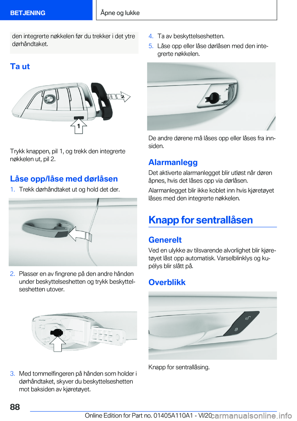 BMW 7 SERIES 2021  InstruksjonsbØker (in Norwegian) �d�e�n��i�n�t�e�g�r�e�r�t�e��n�