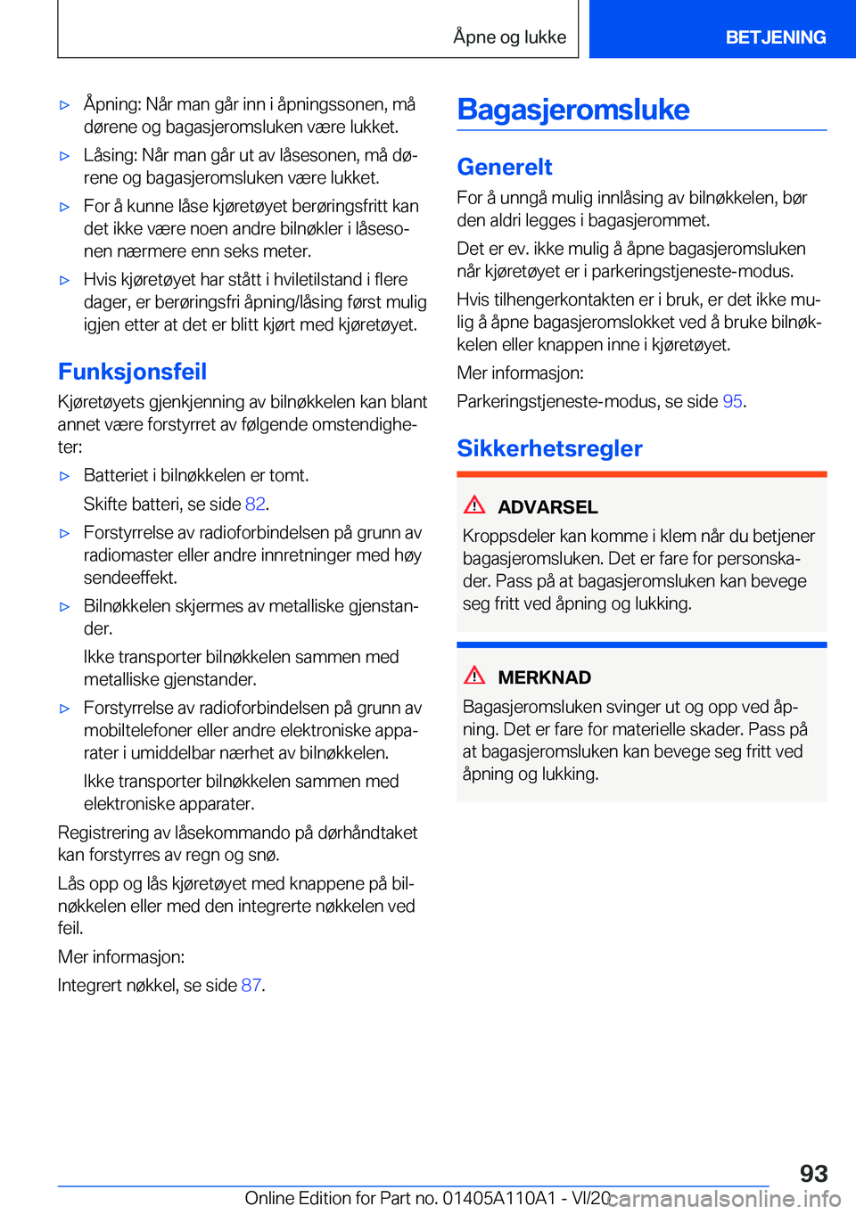 BMW 7 SERIES 2021  InstruksjonsbØker (in Norwegian) 'x�