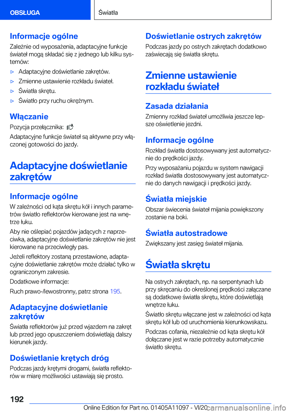 BMW 7 SERIES 2021  Instrukcja obsługi (in Polish) �I�n�f�o�r�m�a�c�j�e��o�g�