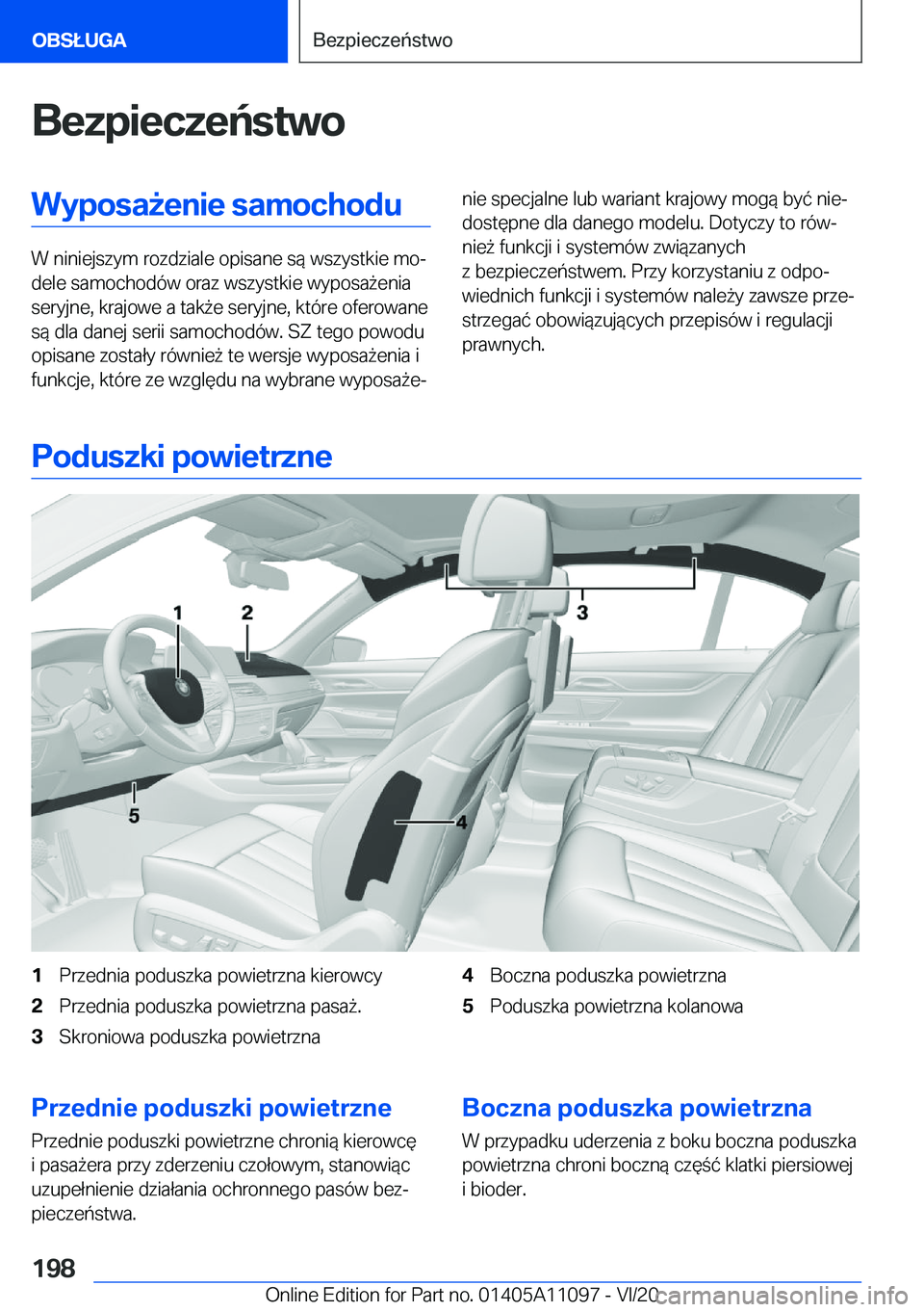 BMW 7 SERIES 2021  Instrukcja obsługi (in Polish) �B�e�z�p�i�e�c�z�e�