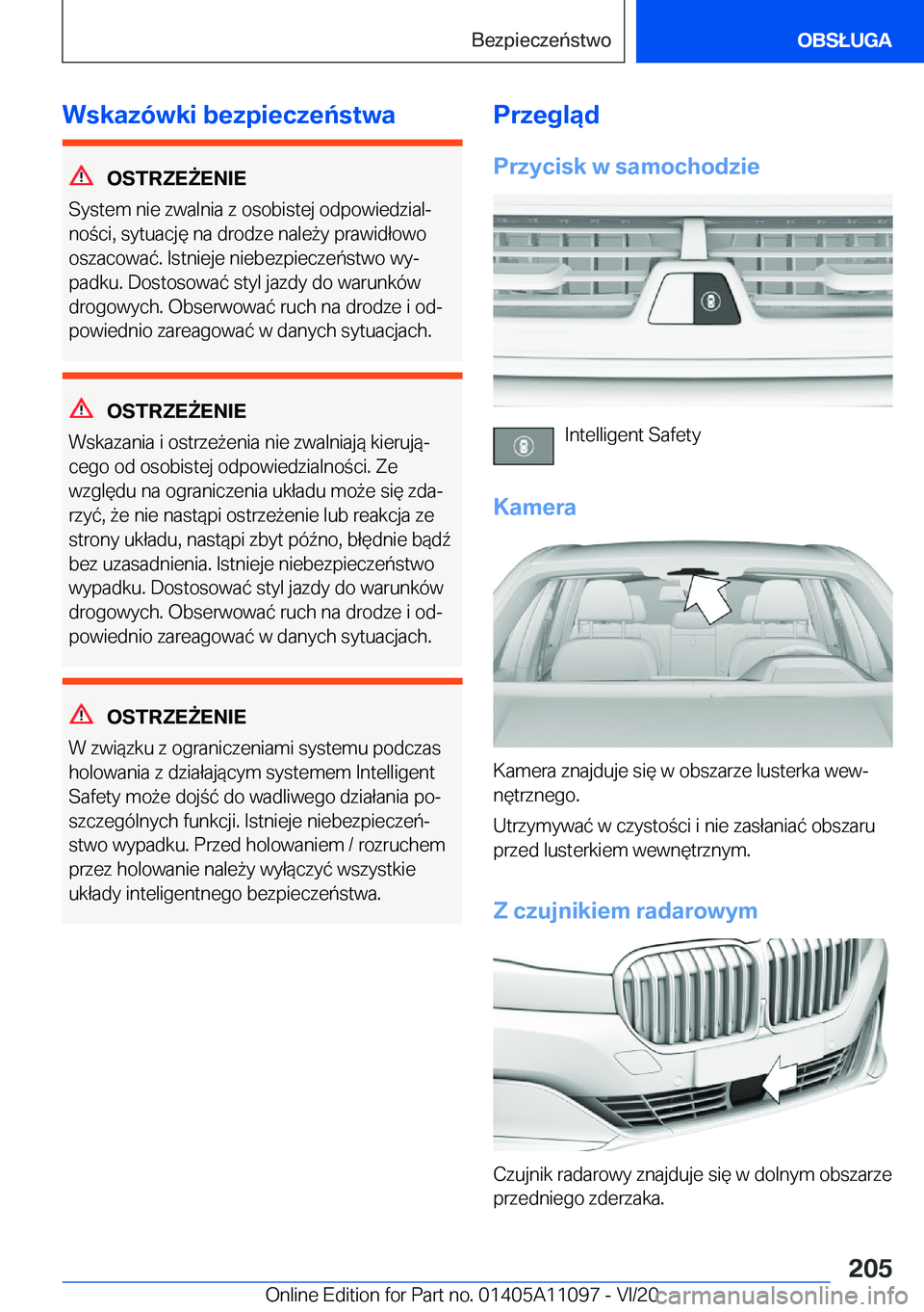 BMW 7 SERIES 2021  Instrukcja obsługi (in Polish) �W�s�k�a�z�