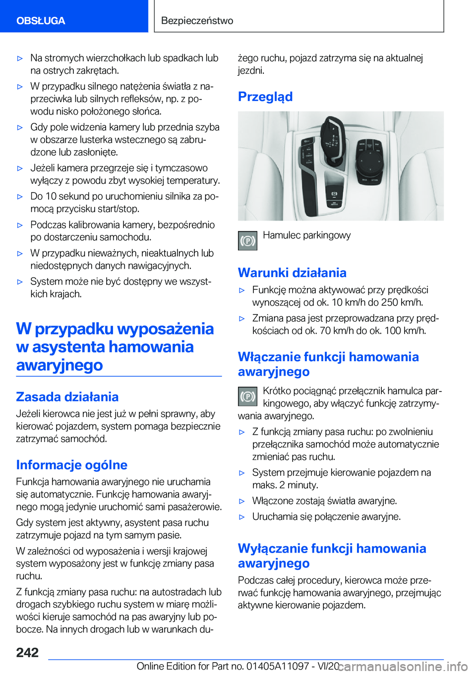 BMW 7 SERIES 2021  Instrukcja obsługi (in Polish) 'x�N�a��s�t�r�o�m�y�c�h��w�i�e�r�z�c�h�o�ł�k�a�c�h��l�u�b��s�p�a�d�k�a�c�h��l�u�b�n�a��o�s�t�r�y�c�h��z�a�k�r�