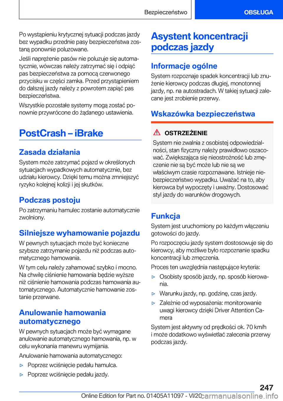 BMW 7 SERIES 2021  Instrukcja obsługi (in Polish) �P�o��w�y�s�t�